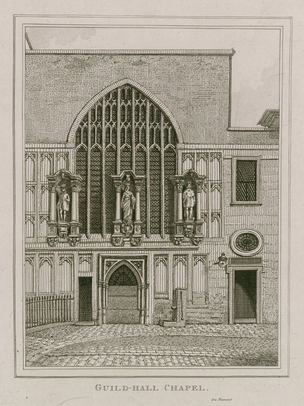 Guildhall Chapel, London av English School