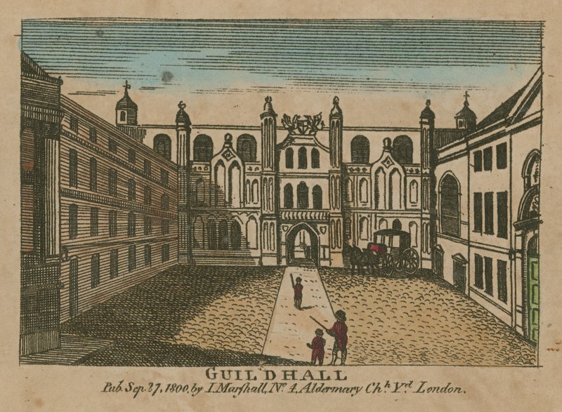 Guildhall, London av English School