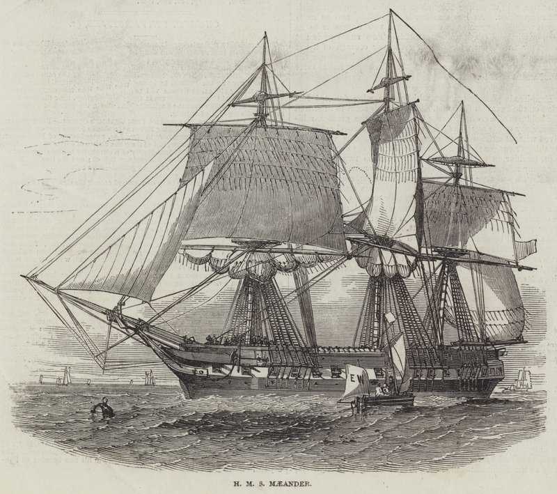 HMS Maeander (gravyr) av English School