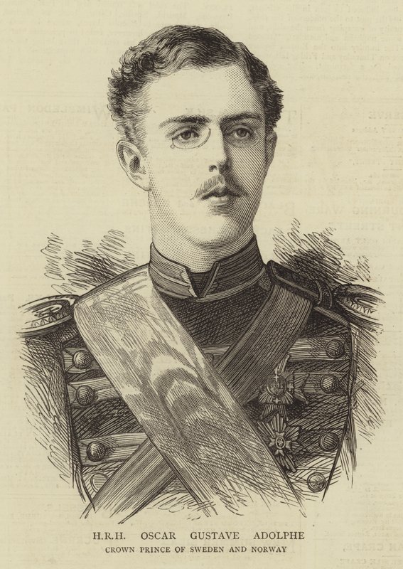 HKH Oscar Gustave Adolphe (gravyr) av English School