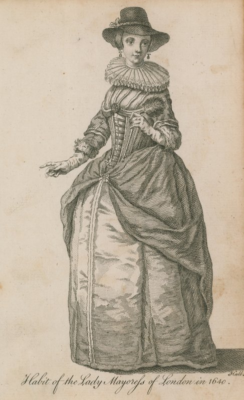 Vana hos Lady Mayoress i London 1640 av English School