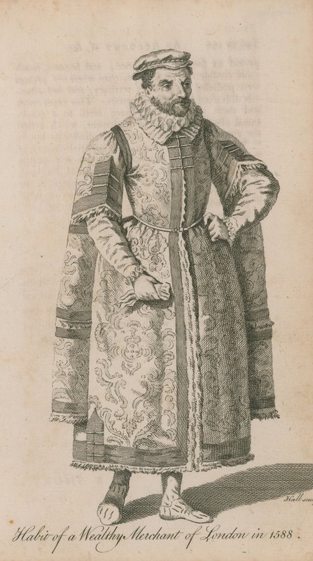 Vana hos den rika köpmannen i London 1588 av English School