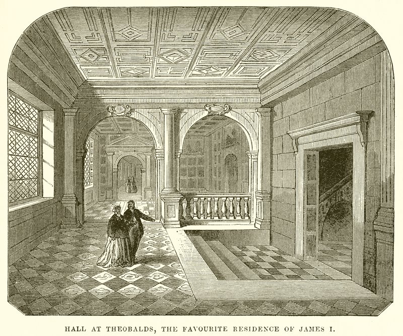 Hall på Theobalds, James I:s favoritresidens av English School