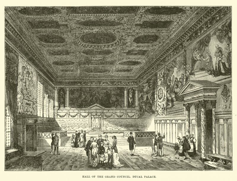 Stora rådets sal, Ducal Palace av English School