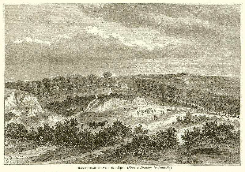 Hampstead Heath 1840 av English School