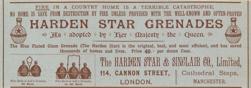 Harden Star Granater, annons av English School