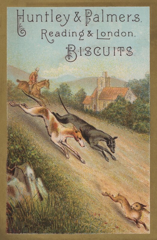 Hare som springer (kromolitho) av English School