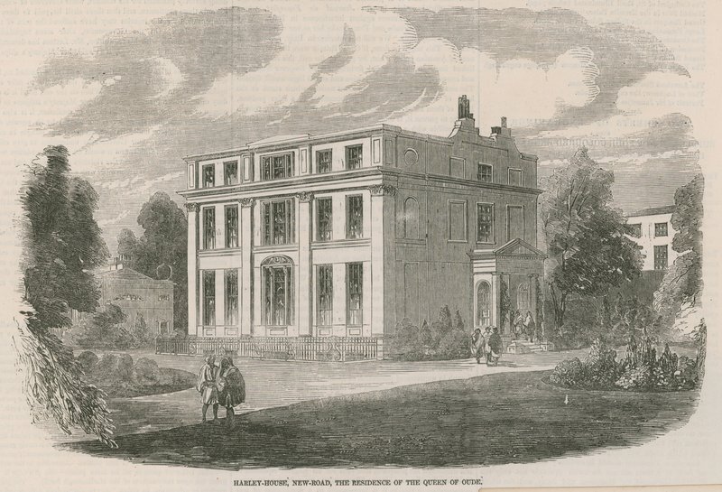 Harley House, New Road, London, residenset för drottningen av Oude av English School