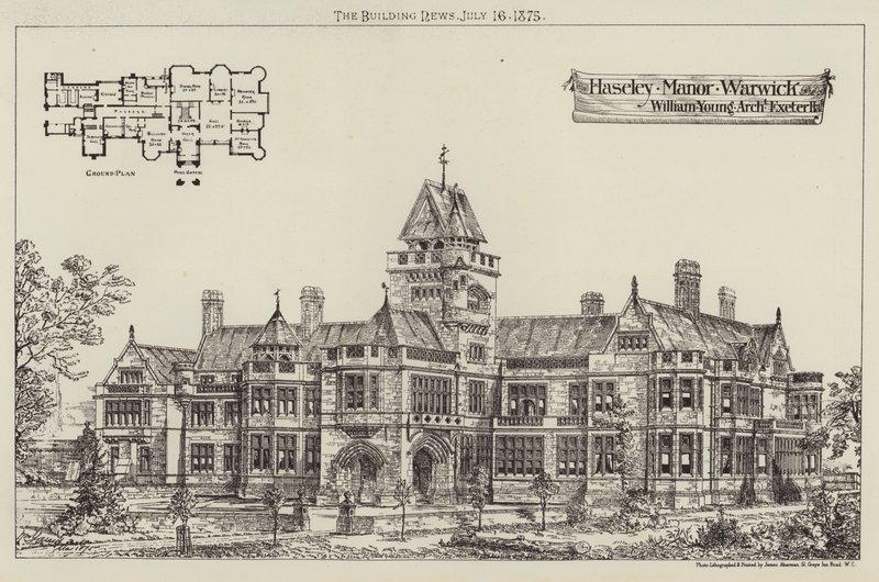 Haseley Manor, Warwick (gravyr) av English School