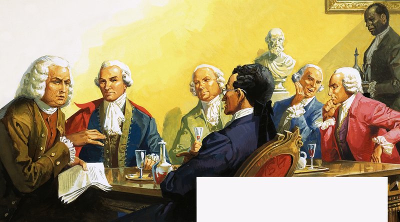 Han målade en bild med ord: James Boswell på den litterära klubben av English School