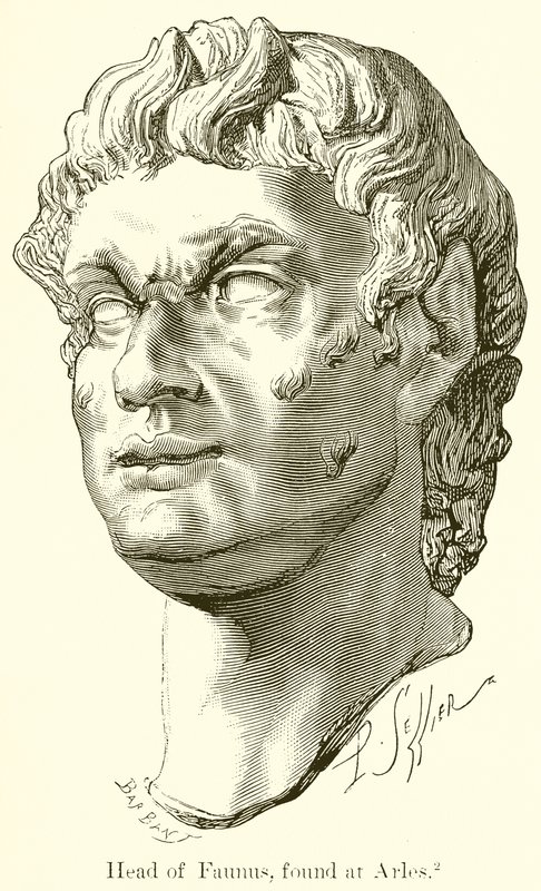 Head of Faunus, hittat i Arles av English School