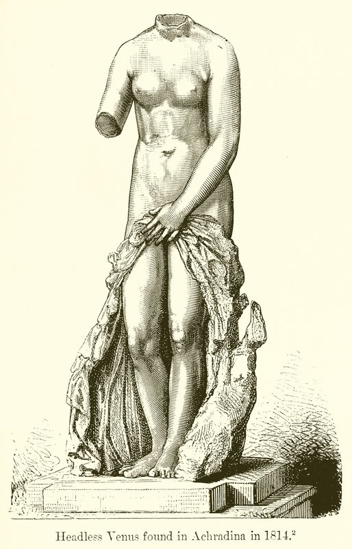 Huvudlös Venus hittades i Achradina 1814 av English School