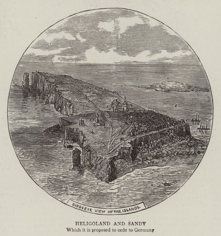 Helgoland och Sandy (gravyr) av English School