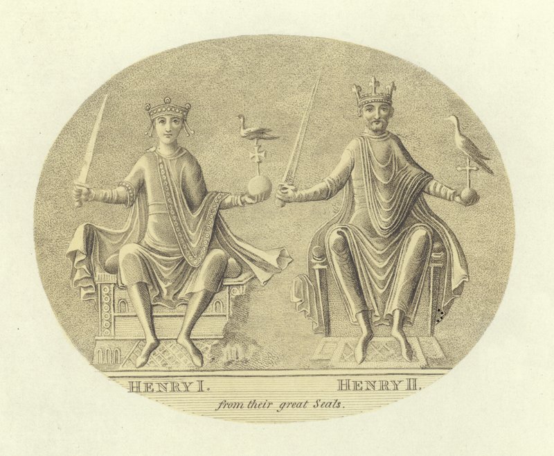 Henri I och Henry II, kungar av England av English School