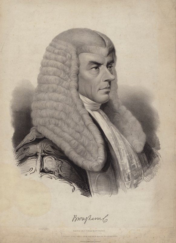Henry Brougham, 1st Baron Brougham och Vaux, brittisk politiker och MP av English School