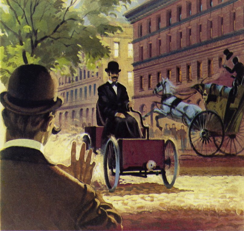 Henry Ford tillverkade sin första handbyggda bil 1892 av English School