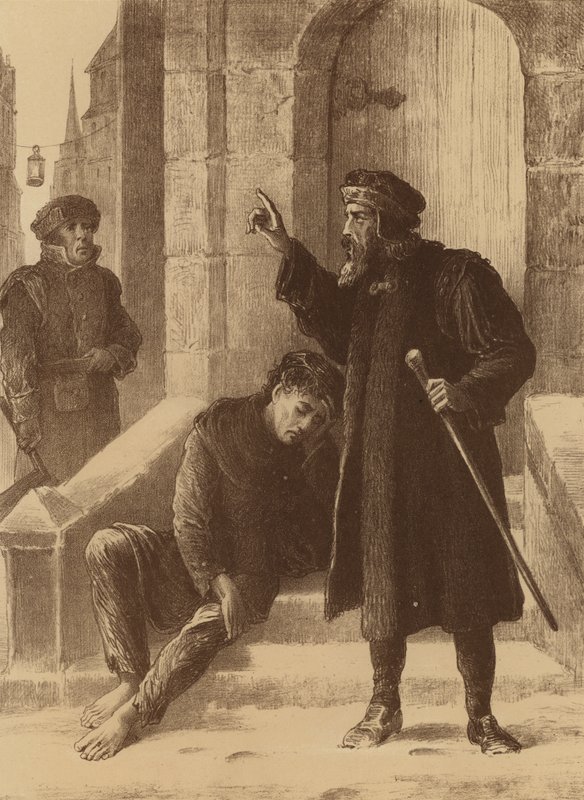 Henry Heath, "Att ta honom för att vara en snattare kallar på vakt" (litho) av English School