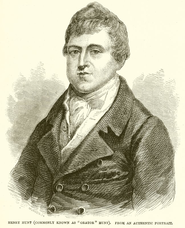 Henry Hunt (vanligtvis känd som Orator Hunt) av English School