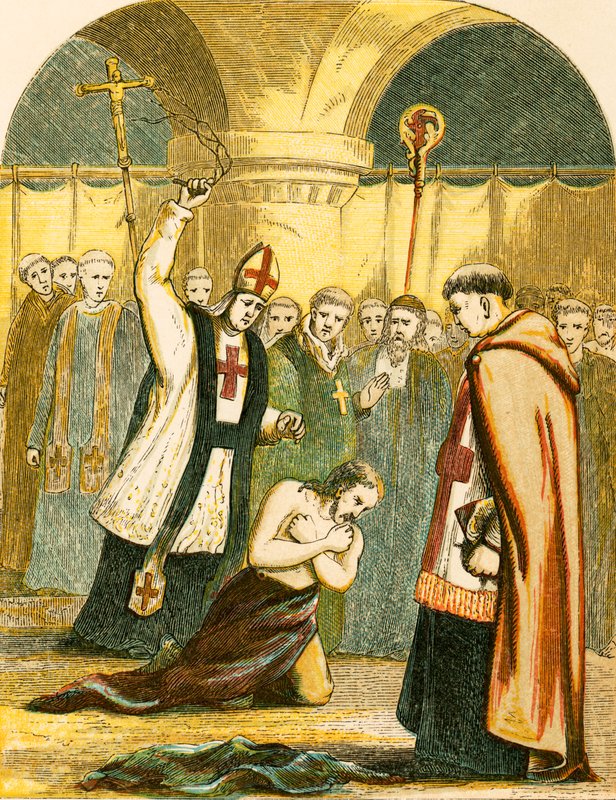 Henrik II gisslades av prästerna i Canterbury av English School