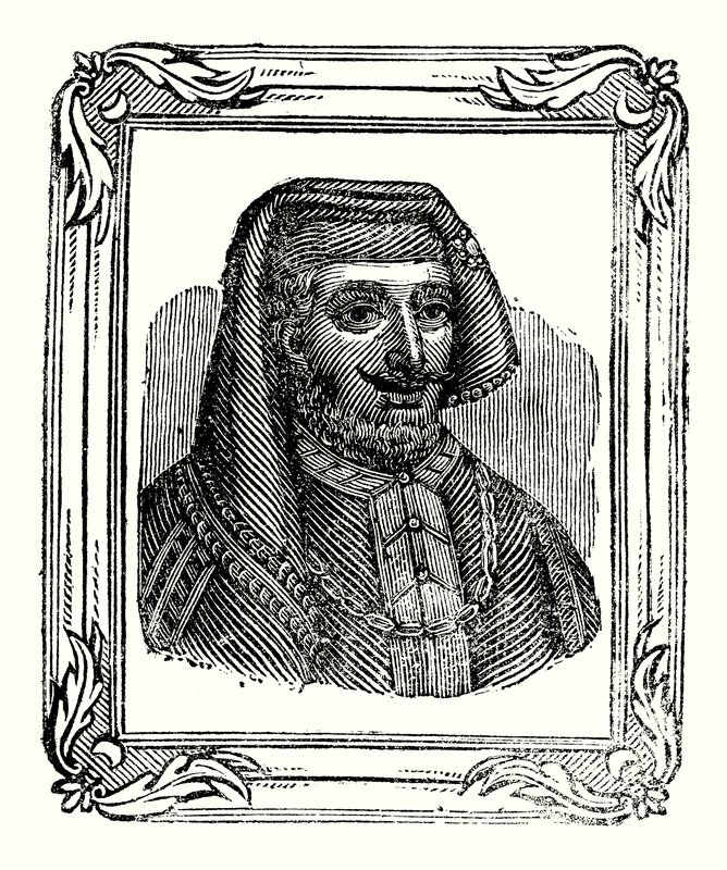 Henrik IV föddes 1366, kröntes 1399 och dog 1413 (gravyr) av English School