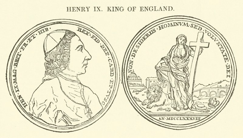Henrik IX, kung av England (gravyr) av English School