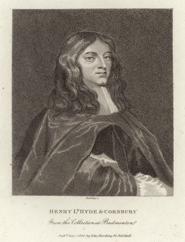 Henry Lord Hyde och Cornbury av English School
