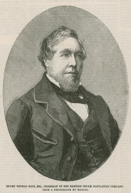 Henry Thomas Hope, ordförande i Eastern Steam Navigation Company av English School