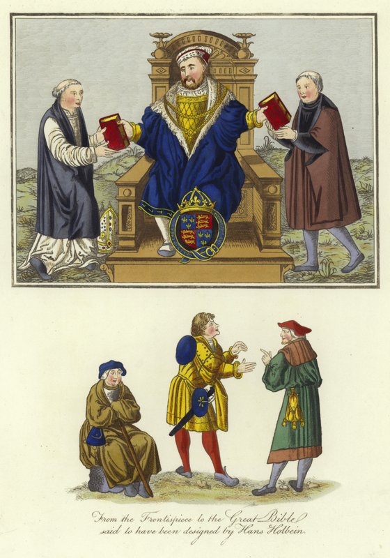 Henrik VIII, kung av England av English School