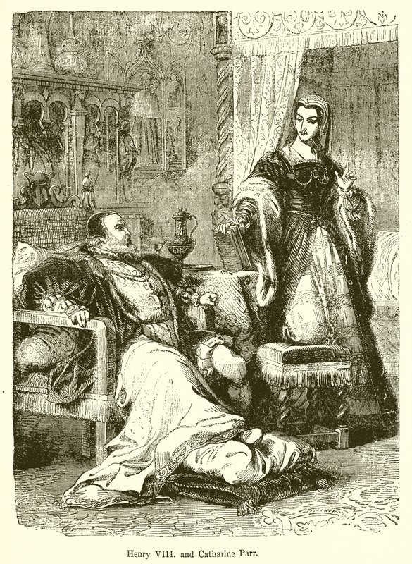 Henrik VIII. och Catharine Parr av English School