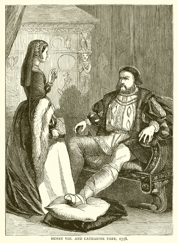 Henrik VIII och Catharine Parr, 1546 av English School