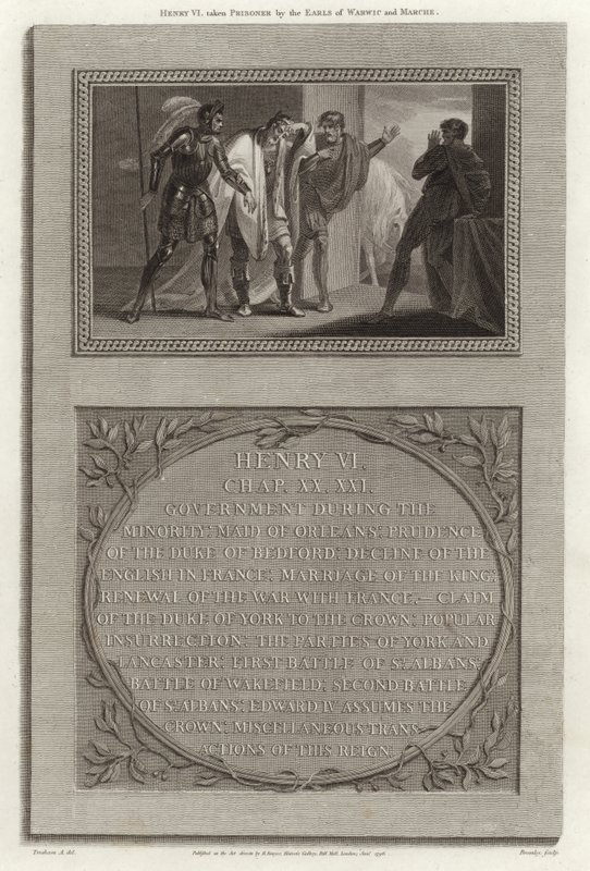 Henrik VI togs till fånga av Earls of Warwick och Marche av English School