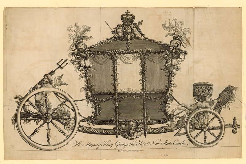 Hennes Majestät King George III New State Coach av English School