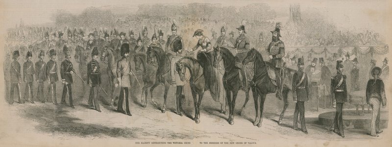 Hennes Majestät delar ut Victoria Cross av English School
