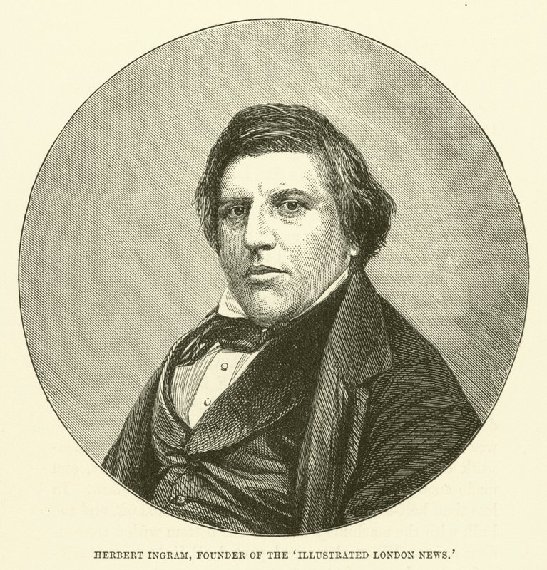 Herbert Ingram, grundare av Illustrated London News (gravyr) av English School