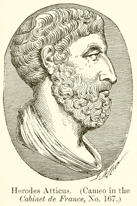 Herodes Atticus. (Cameo in the Cabinet de France, nr 167) av English School
