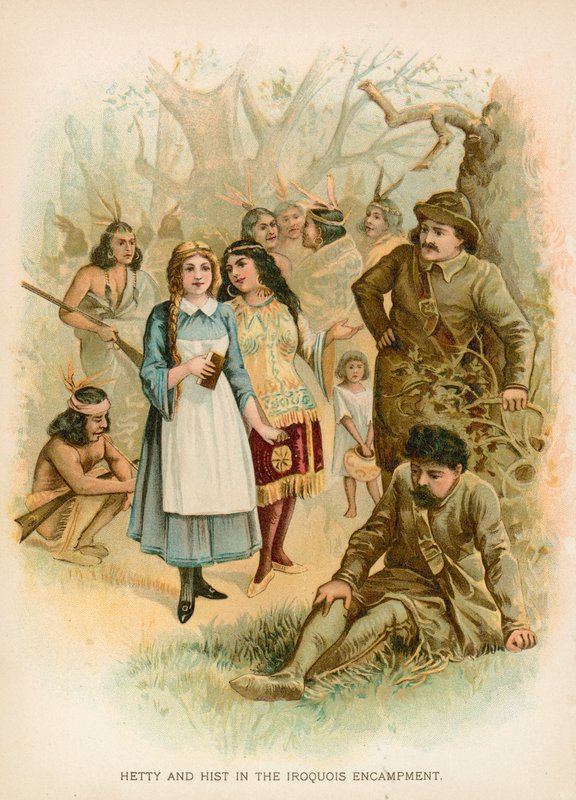 Hetty och Hist i Iroquois Encampment av English School