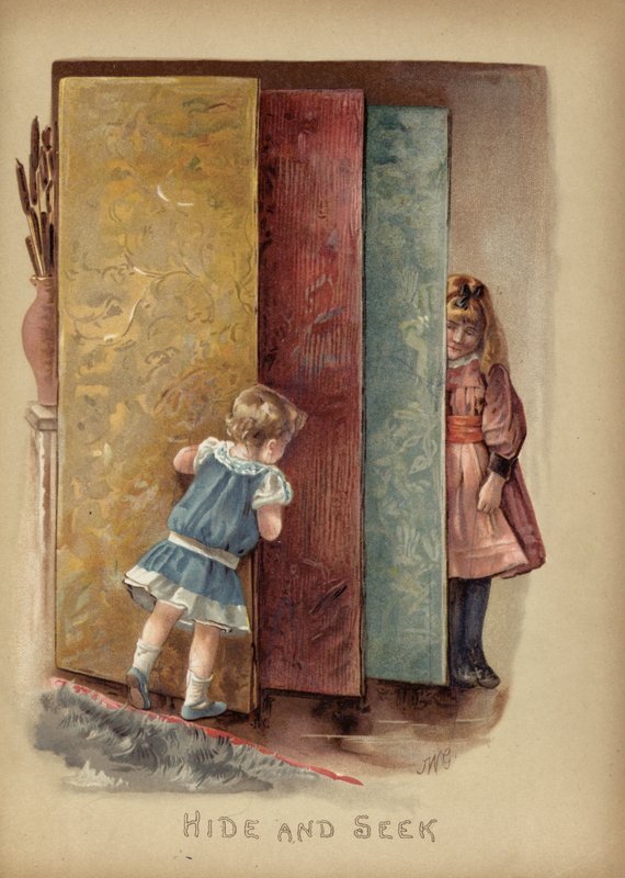 Kurragömma (chromolitho) av English School
