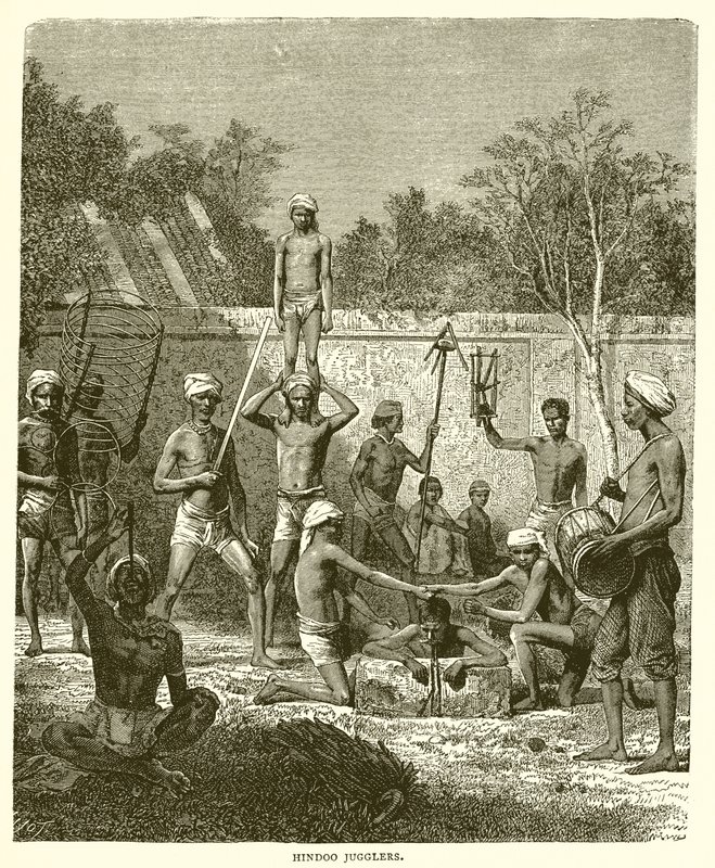 Hindoo jonglörer av English School
