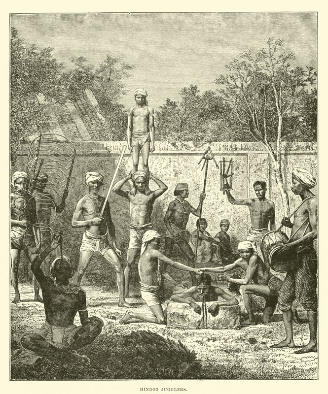 Hindoo jonglörer av English School