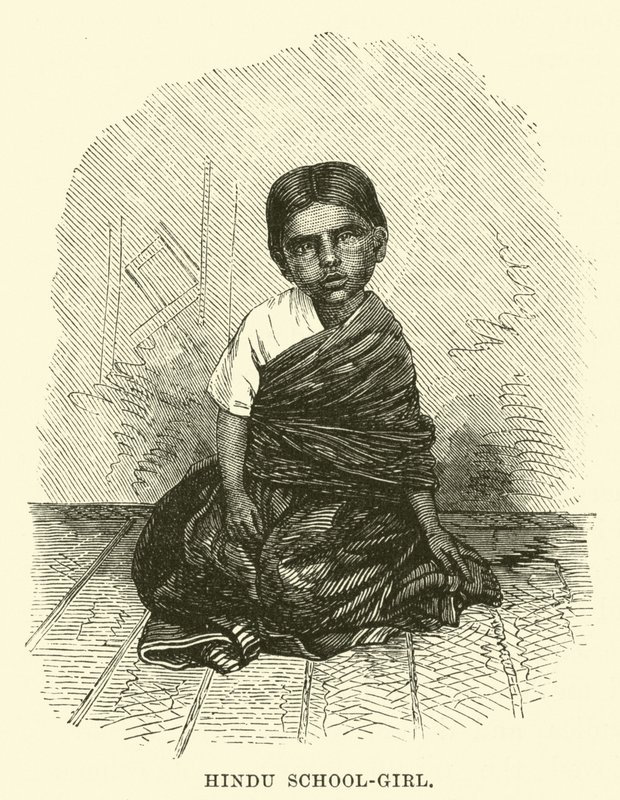 Hinduisk skolflicka av English School