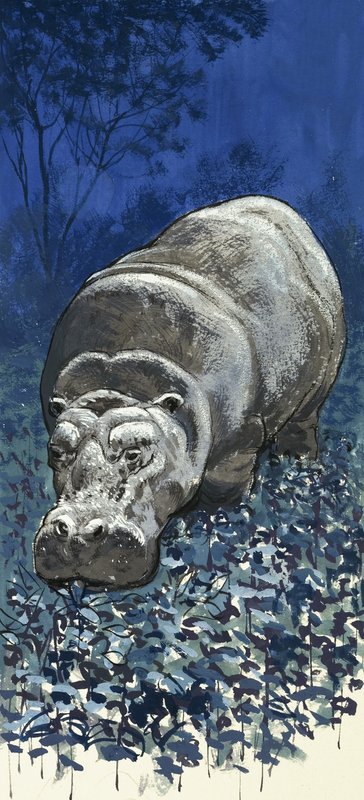 Hippopotamus av English School