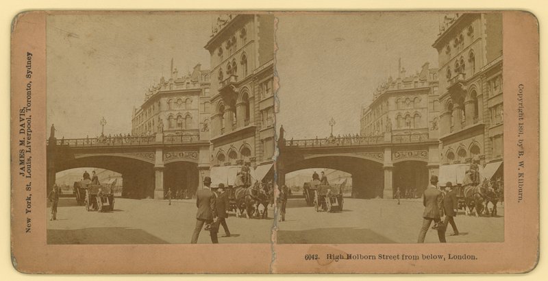 Holborn Viadukt; fotografera av English School