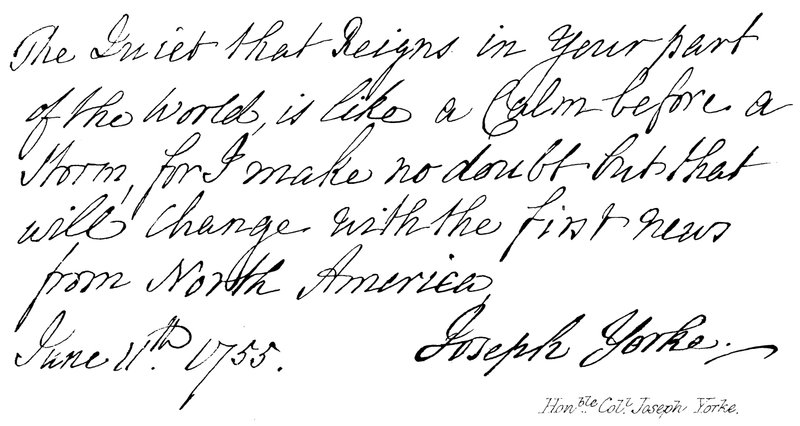 Honble Coll Joseph Yorke av English School