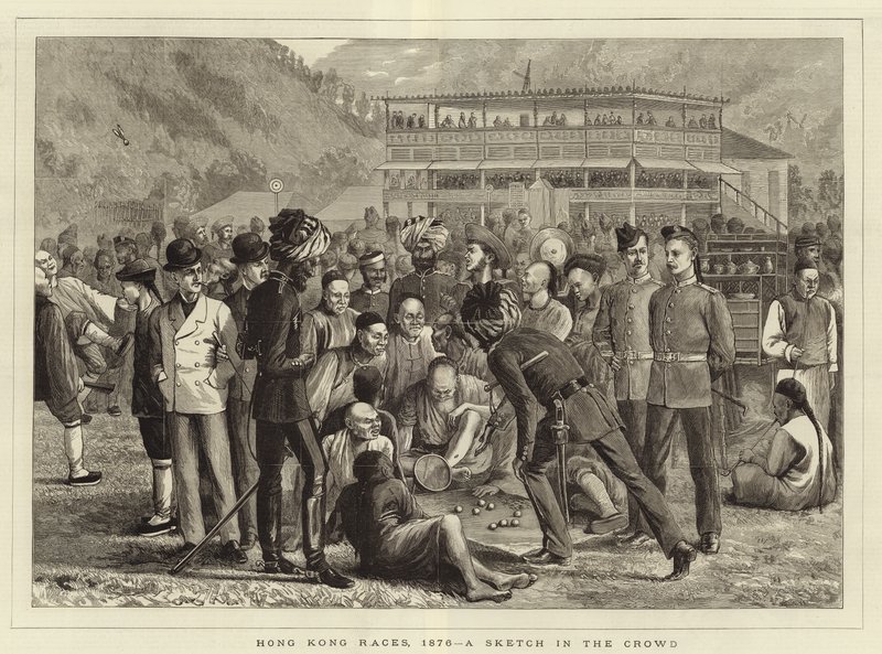Hong Kong Races 1876 av English School