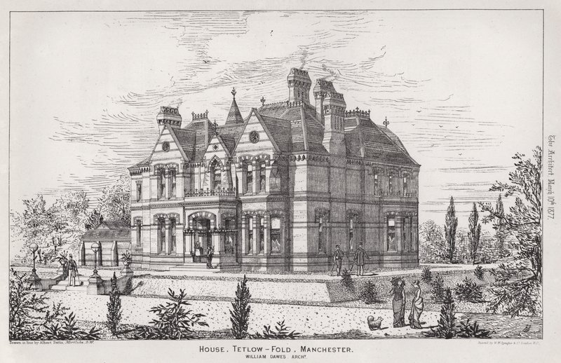 House, Tetlow, Fold, Manchester (gravyr) av English School