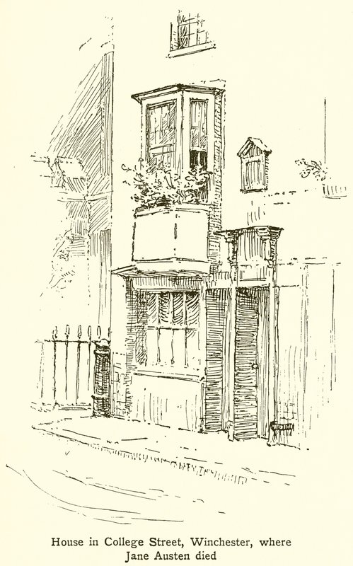 Hus på College Street, Winchester, där Jane Austen dog av English School
