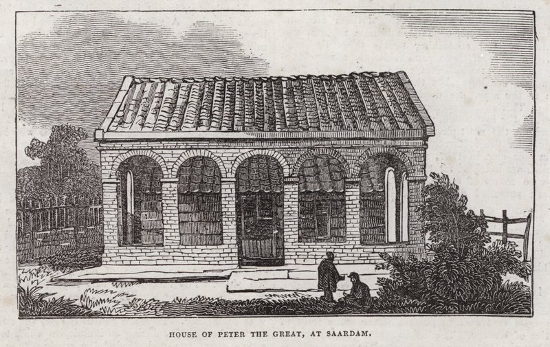 Peter den stores hus, Saardam (gravyr) av English School
