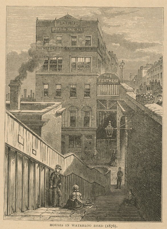 Hus i Waterloo Road, 1876 av English School