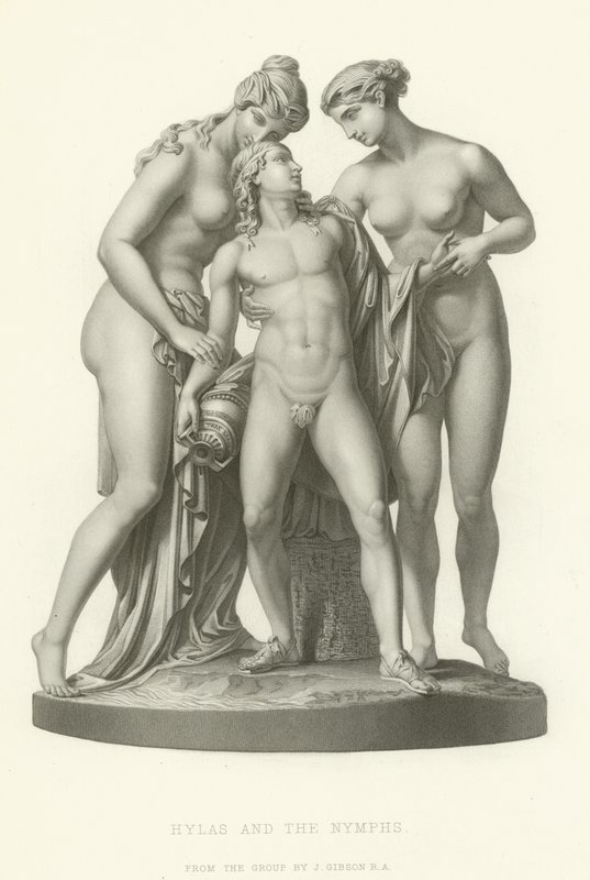 Hylas och nymferna av English School