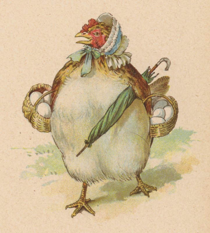 Jag hade en liten höna, den vackraste någonsin sett (chromolitho) av English School